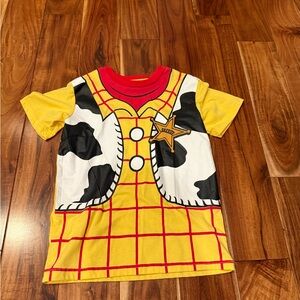 Pixar/Toy Story Woody Cowboy Costume T-Shirt - Yellow and Black